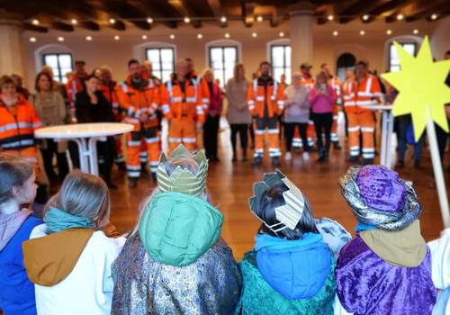 Sternsinger im Meißner Ratssaal