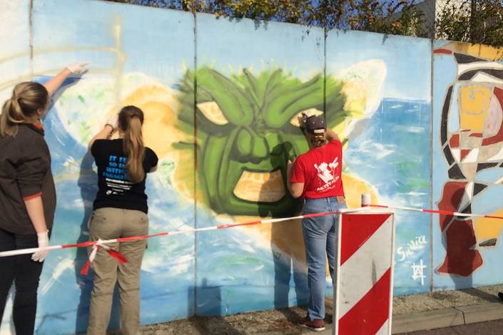 Graffiti-Workshop des Jugendstadtrates ©Jugendstadtrat